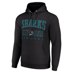 San Jose Sharks Starter Graphic Pullover Hoodie - Black - NHL 201066305
