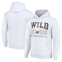Minnesota Wild Starter Graphic Pullover Hoodie - White - NHL 201066313