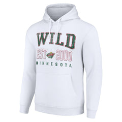 Minnesota Wild Starter Graphic Pullover Hoodie - White - NHL 201066313