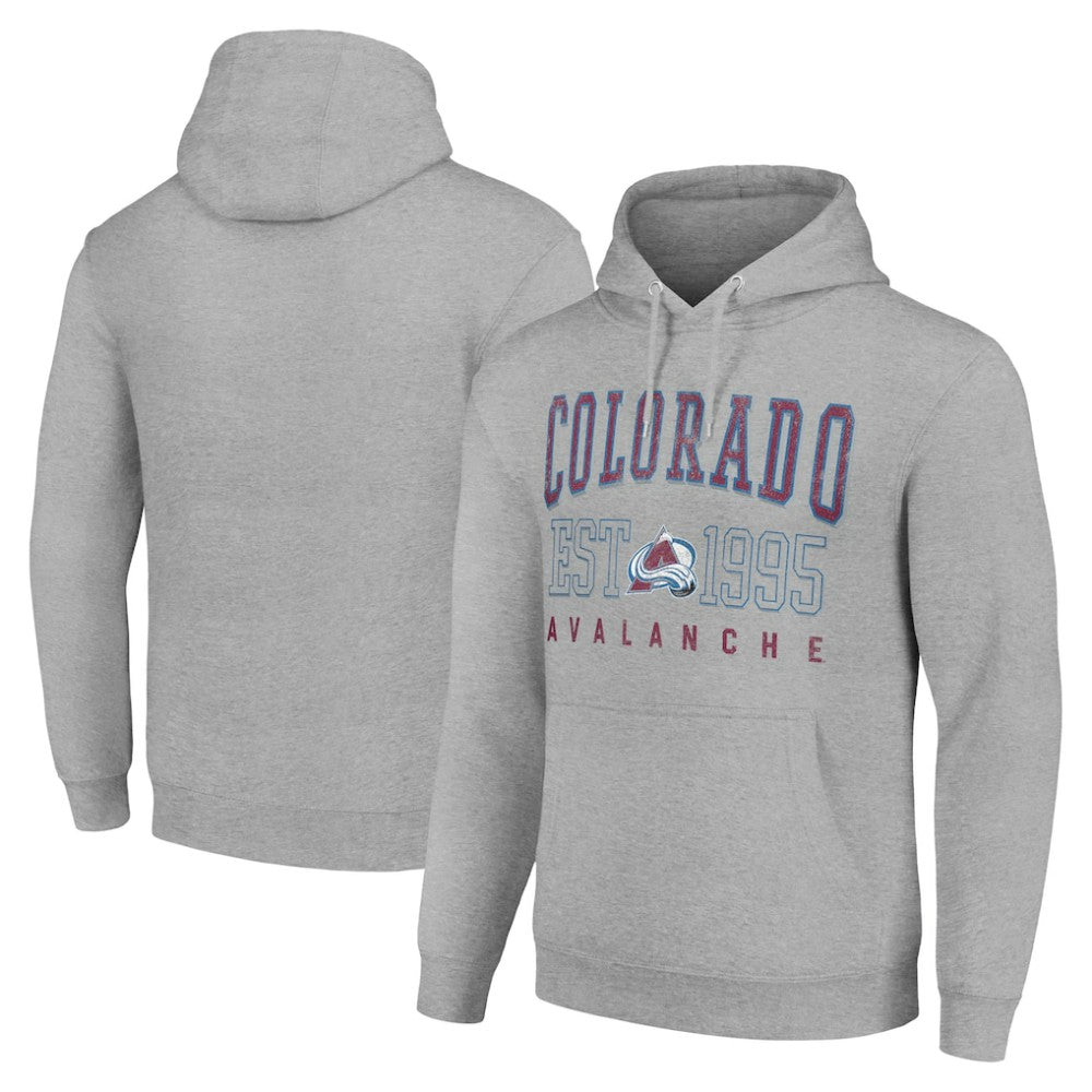 Colorado Avalanche Starter Graphic Pullover Hoodie - Heather Gray - NHL 201066314
