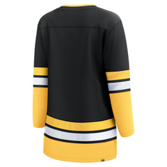 Boston Bruins Fanatics Women's Alternate 100th Anniversary Breakaway Jersey - Black - NHL 201066462