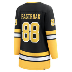 David Pastrnak Boston Bruins Fanatics Women's 100th Anniversary Breakaway Jersey - Black - NHL 201066492