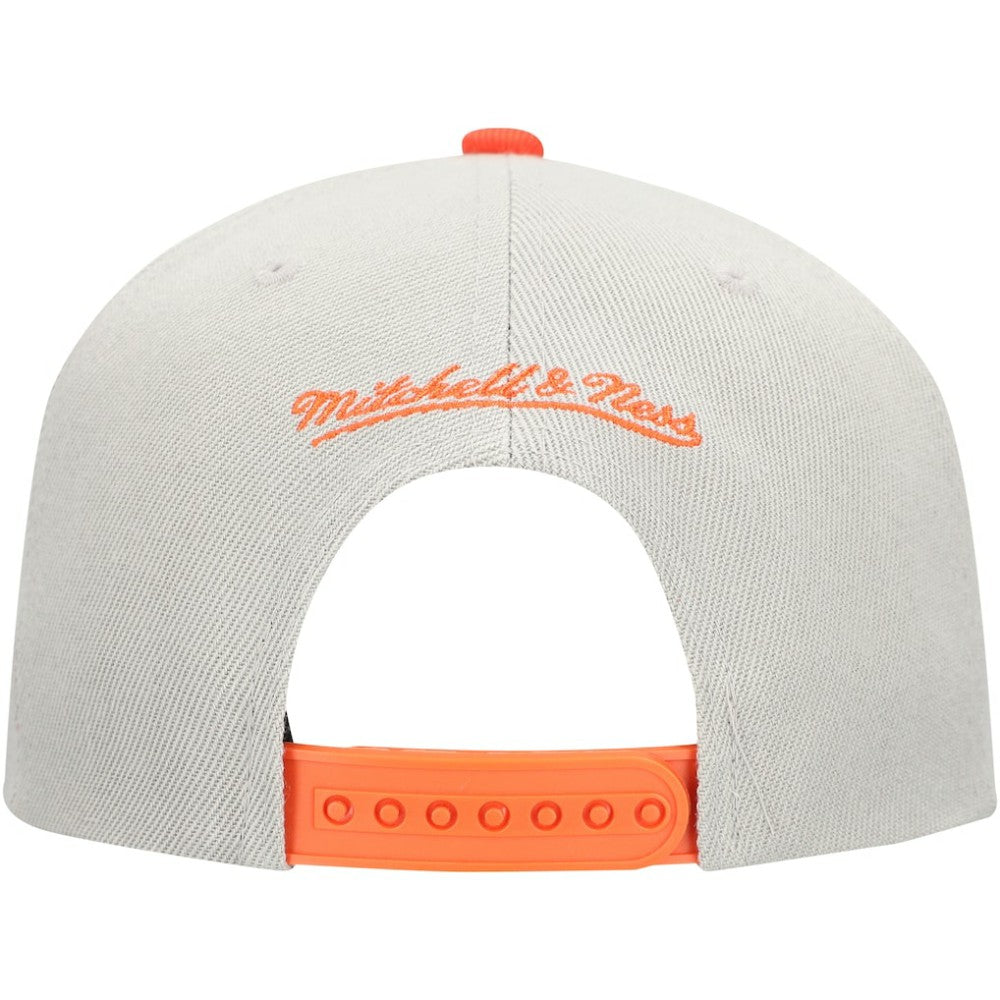 Houston Astros Mitchell & Ness Knock Out Panel Snapback Hat - Gray/Orange - Mitchell & Ness Sale