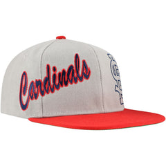 St. Louis Cardinals Mitchell & Ness Knock Out Panel Snapback Hat - Gray - Mitchell & Ness Discount