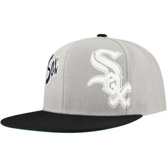Chicago White Sox Mitchell & Ness Knock Out Panel Snapback Hat - Gray - Mitchell & Ness Online
