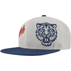 Detroit Tigers Mitchell & Ness Knock Out Panel Snapback Hat - Gray - Mitchell & Ness Online