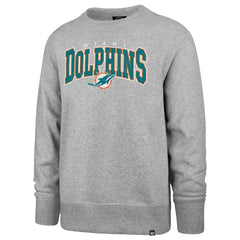 47 brand Miami Dolphins '47 Varsity Block Headline Pullover Sweatshirt Gray