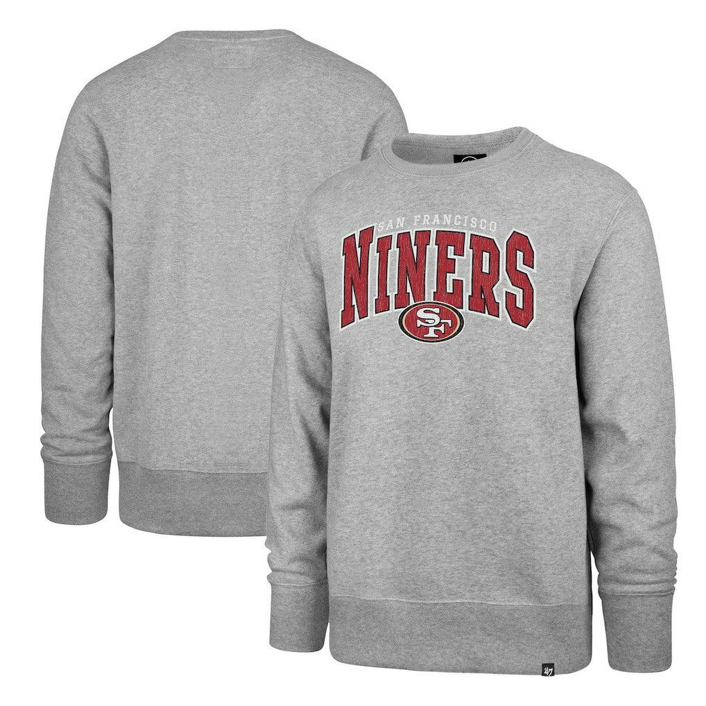 47 brand San Francisco 49ers '47 Varsity Block Headline Pullover Sweatshirt Gray