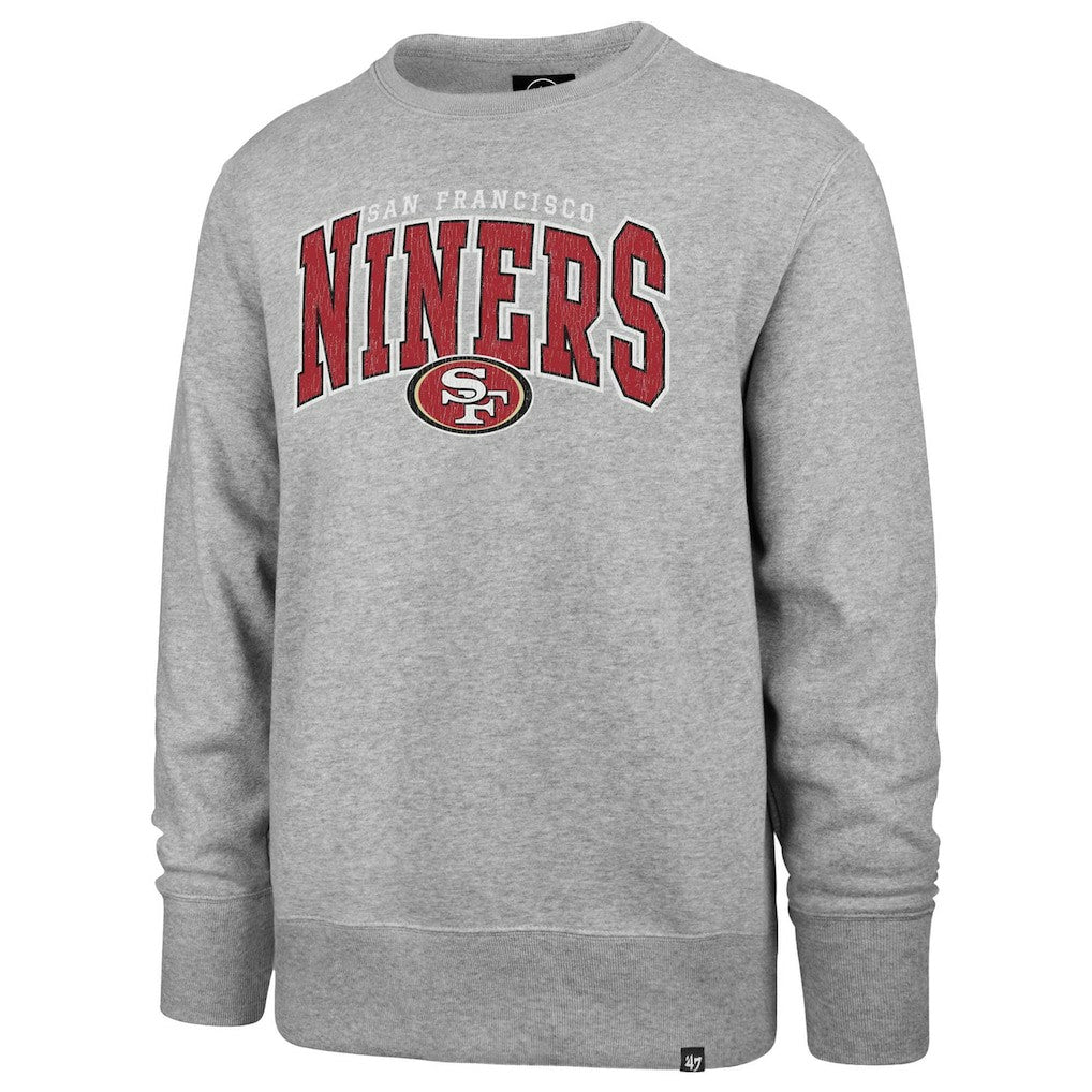 47 brand San Francisco 49ers '47 Varsity Block Headline Pullover Sweatshirt Gray