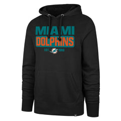 47 brand Miami Dolphins '47 Box Out Headline Pullover Hoodie Black