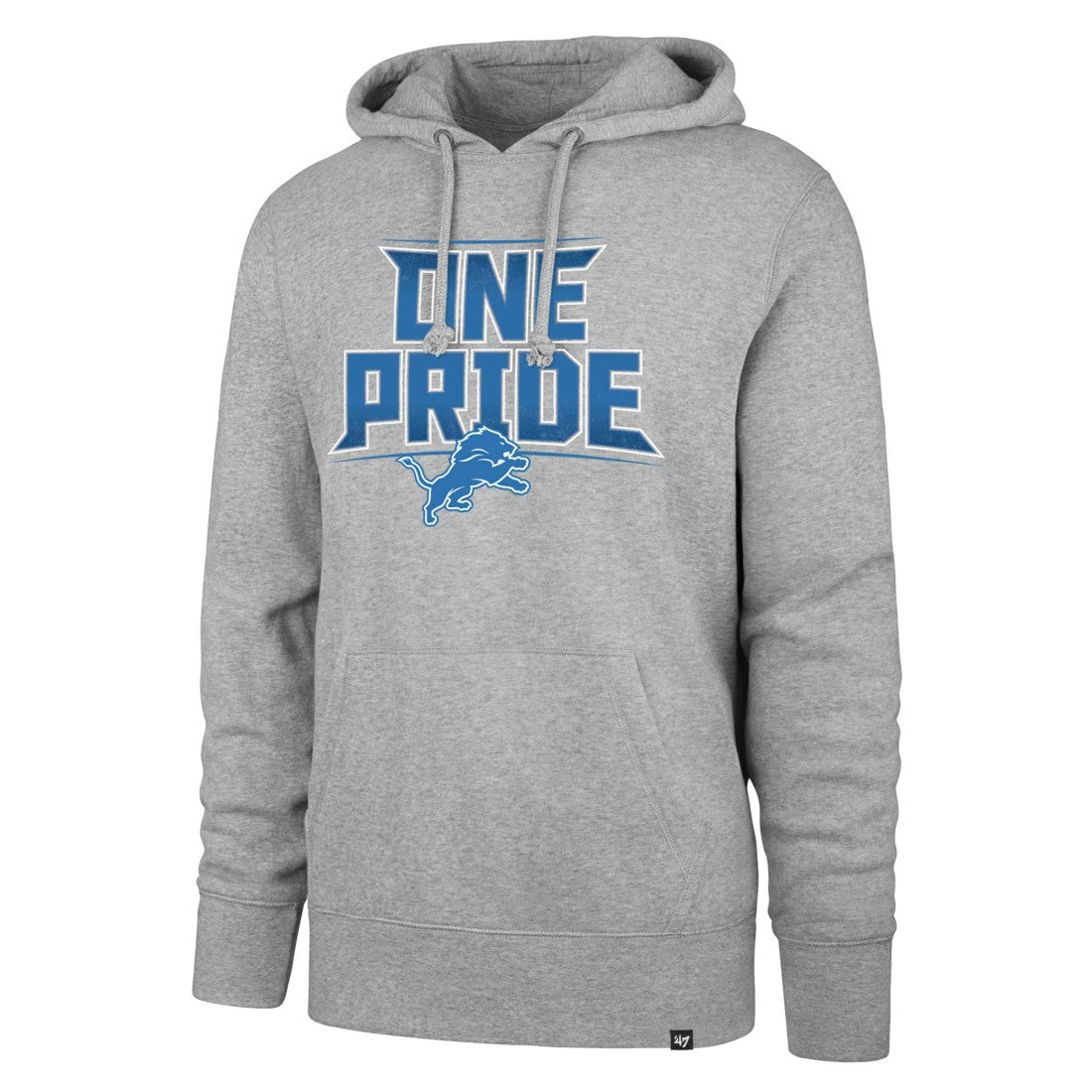 47 brand Detroit Lions '47 Regional Headline Pullover Hoodie Gray