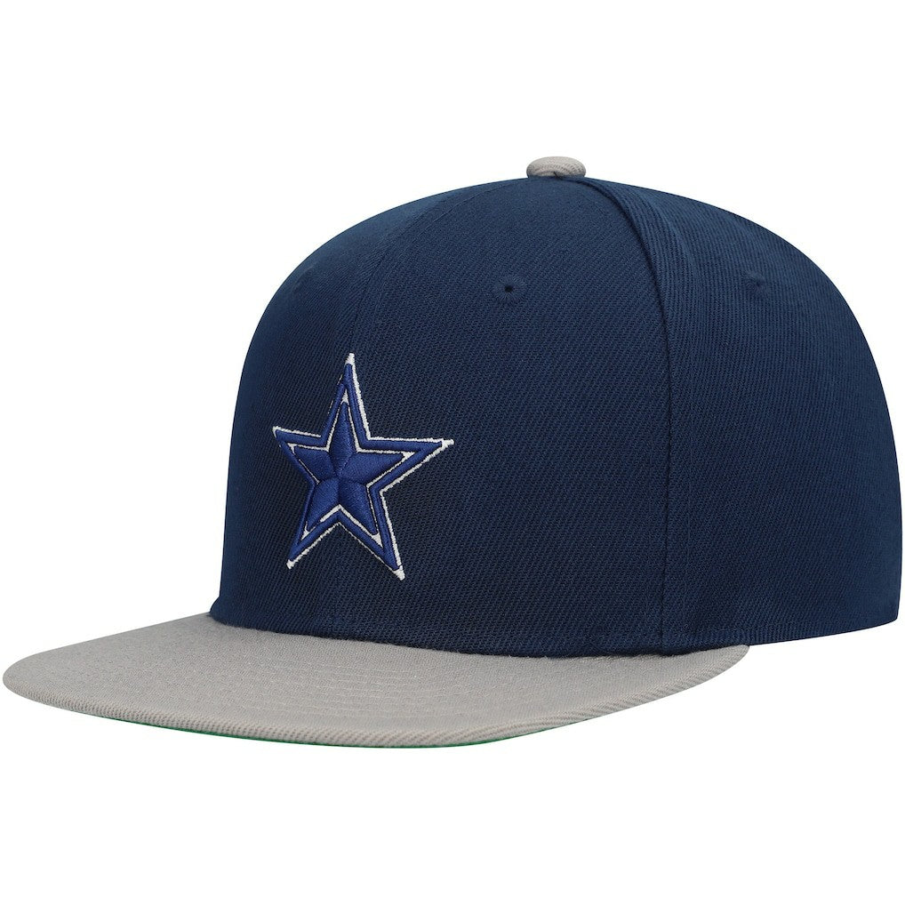 Mitchell & Ness Dallas Cowboys Youth Two-Tone Snapback Hat Navy/Silver