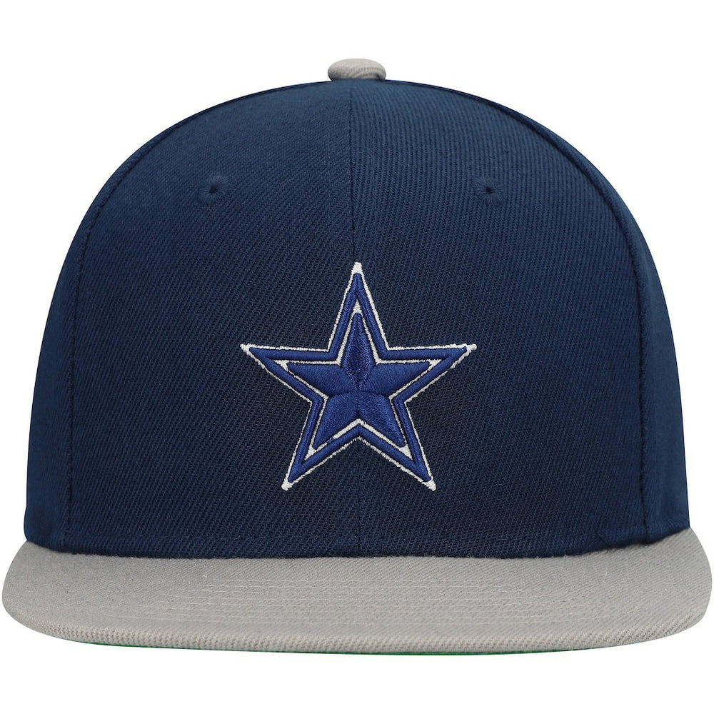 Mitchell & Ness Dallas Cowboys Youth Two-Tone Snapback Hat Navy/Silver