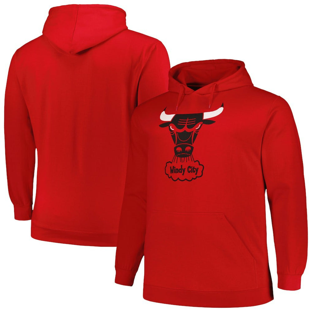 Chicago Bulls Hardwood Classics Big & Tall Pullover Hoodie Red | Mitchell & Ness Lifestyle