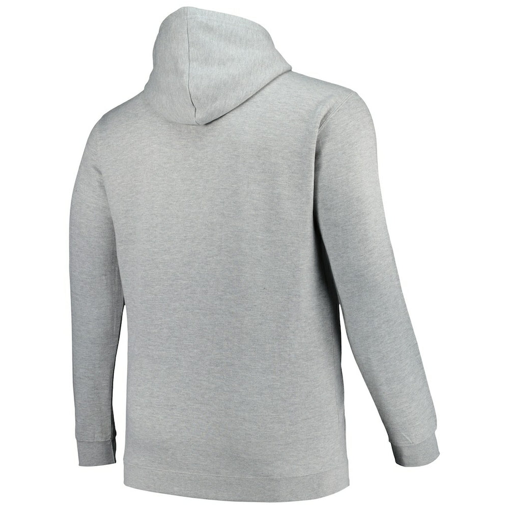 Charlotte Hornets Hardwood Classics Big & Tall Pullover Hoodie Heather Gray | Mitchell & Ness discount