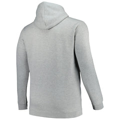 Charlotte Hornets Hardwood Classics Big & Tall Pullover Hoodie Heather Gray | Mitchell & Ness discount