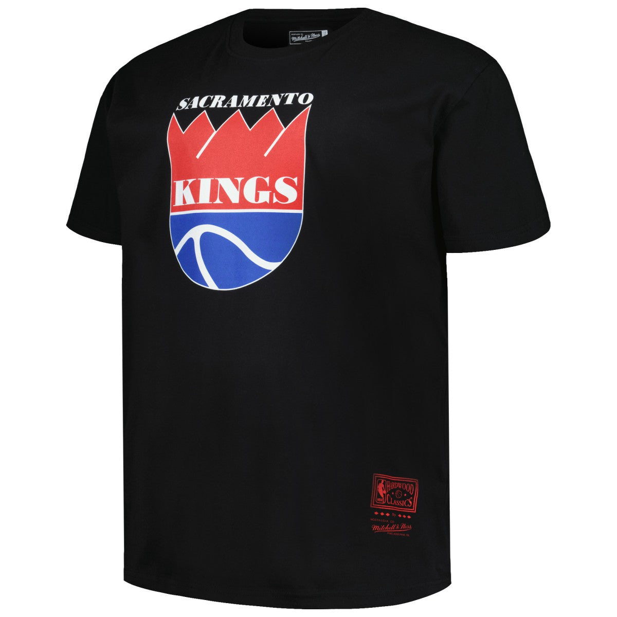 Sacramento Kings Big & Tall Hardwood Classics Vintage Logo T-Shirt Black | Mitchell & Ness outlet
