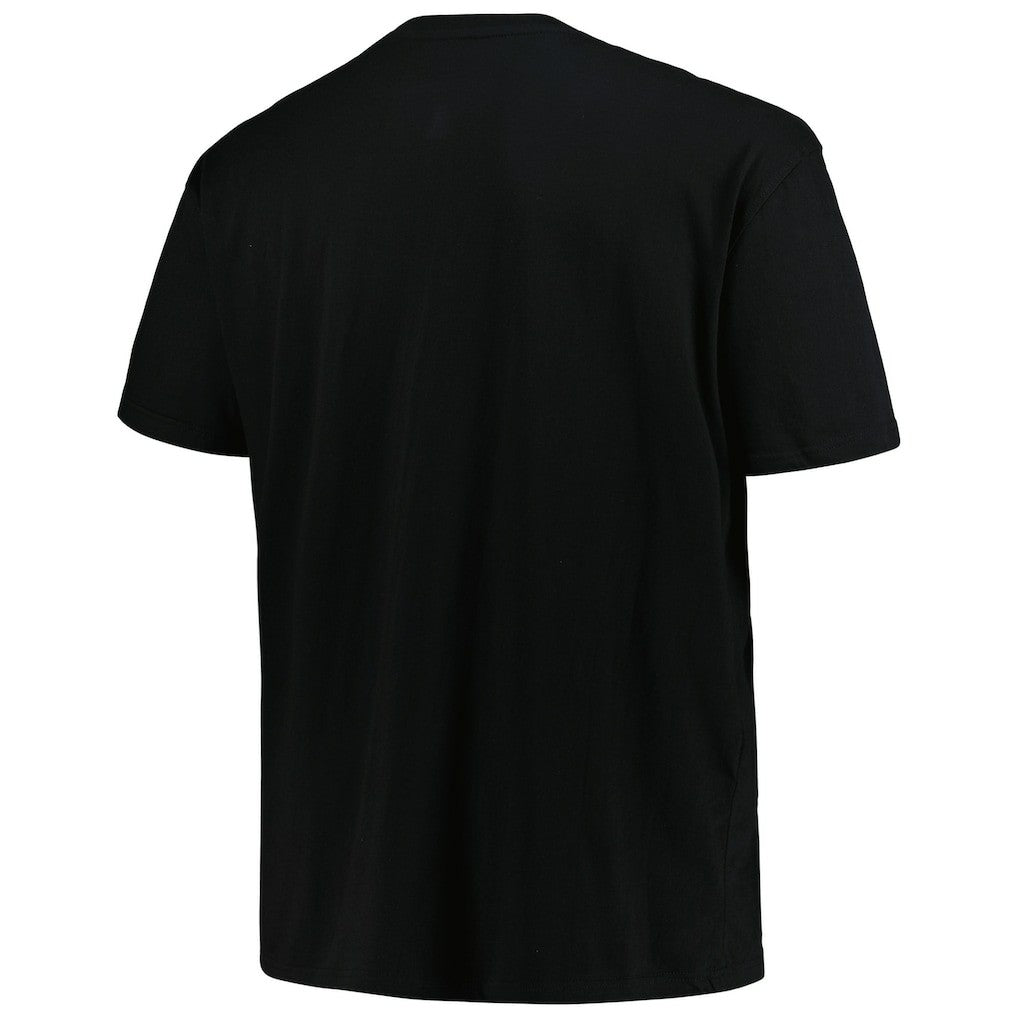 Atlanta Hawks Big & Tall Hardwood Classics Vintage Logo T-Shirt Black | Mitchell & Ness