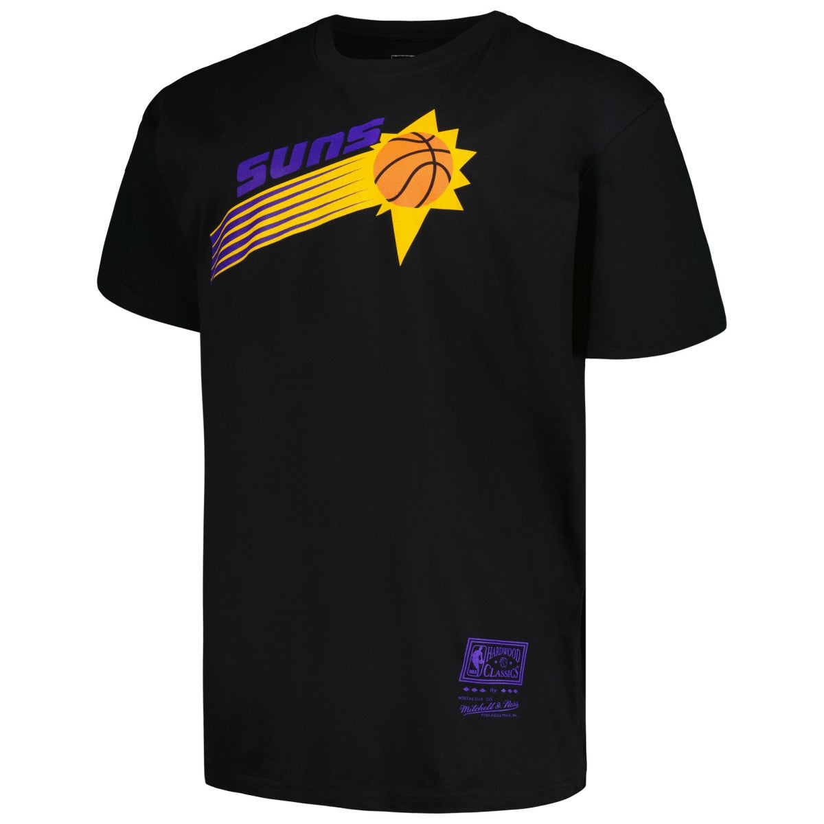 Phoenix Suns Big & Tall Hardwood Classics Vintage Logo T-Shirt Black | Mitchell & Ness discount