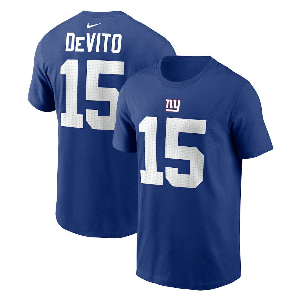 Nike Tommy DeVito New York Giants Name & Number T-Shirt Royal