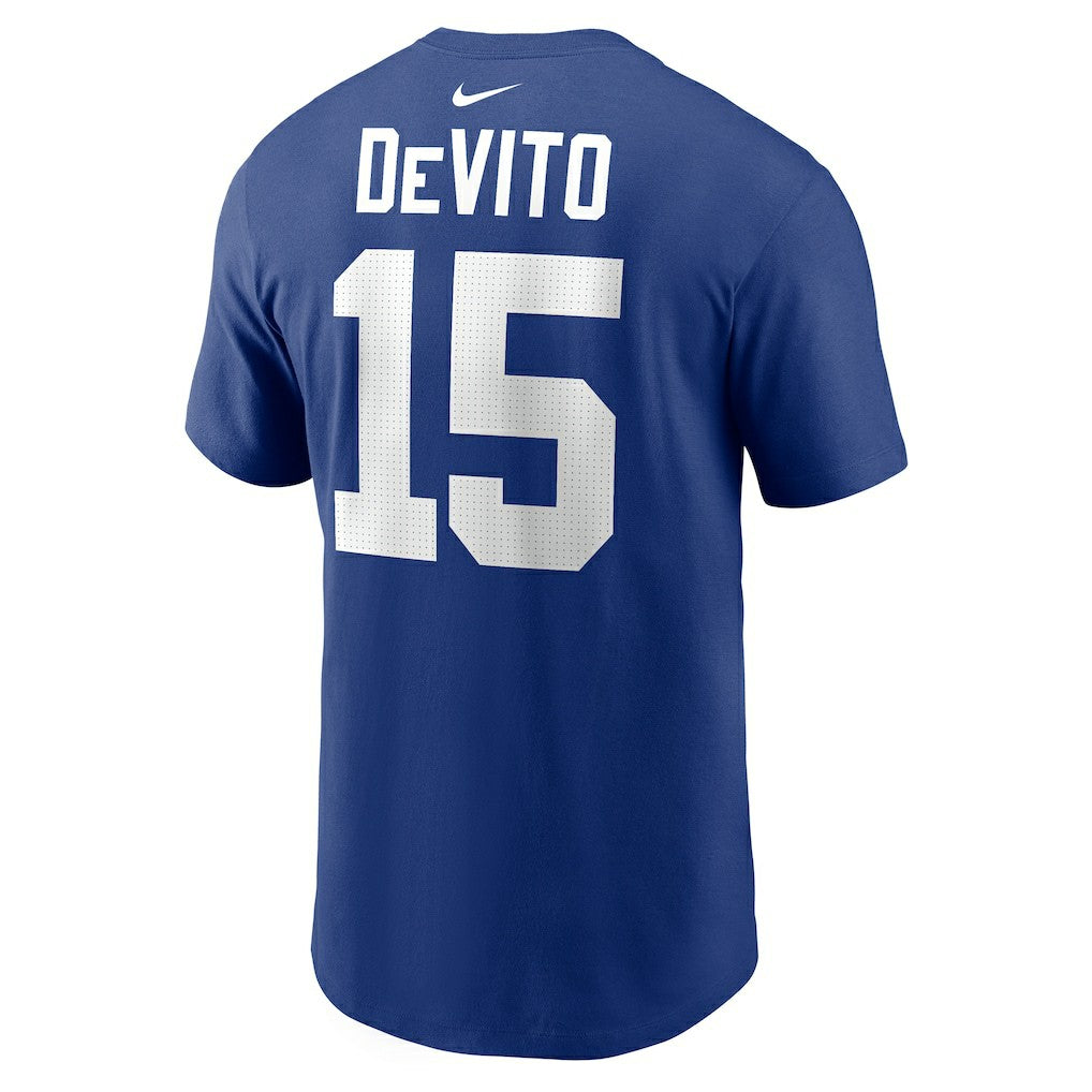 Nike Tommy DeVito New York Giants Name & Number T-Shirt Royal
