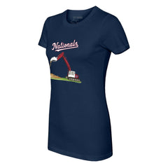 Washington Nationals Tiny Turnip Women's Excavator T-Shirt - Navy - MLB Lifestyle