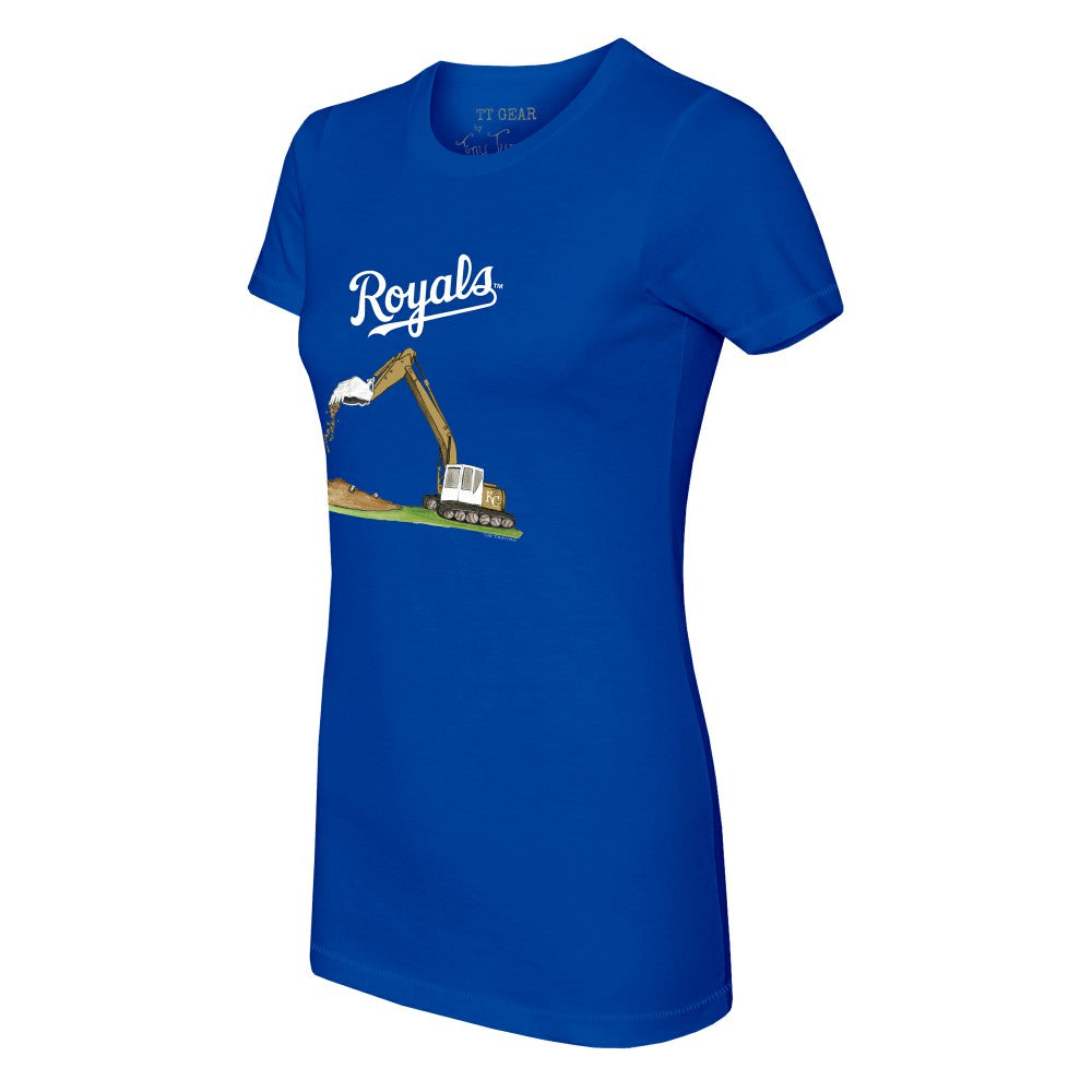 Kansas City Royals Tiny Turnip Women's Excavator T-Shirt - Royal - MLB Discount