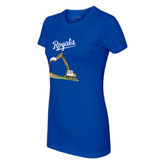 Kansas City Royals Tiny Turnip Women's Excavator T-Shirt - Royal - MLB Discount