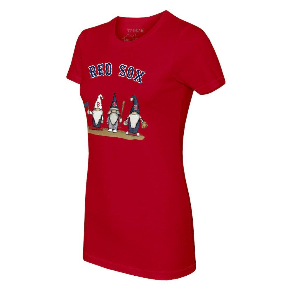 Boston Red Sox Tiny Turnip Women's Gnomes T-Shirt - Red - MLB Lifestyle
