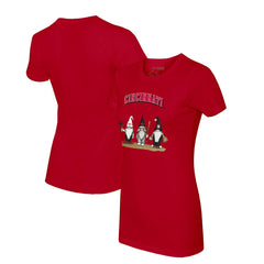 Cincinnati Reds Tiny Turnip Women's Gnomes T-Shirt - Red - MLB Discount