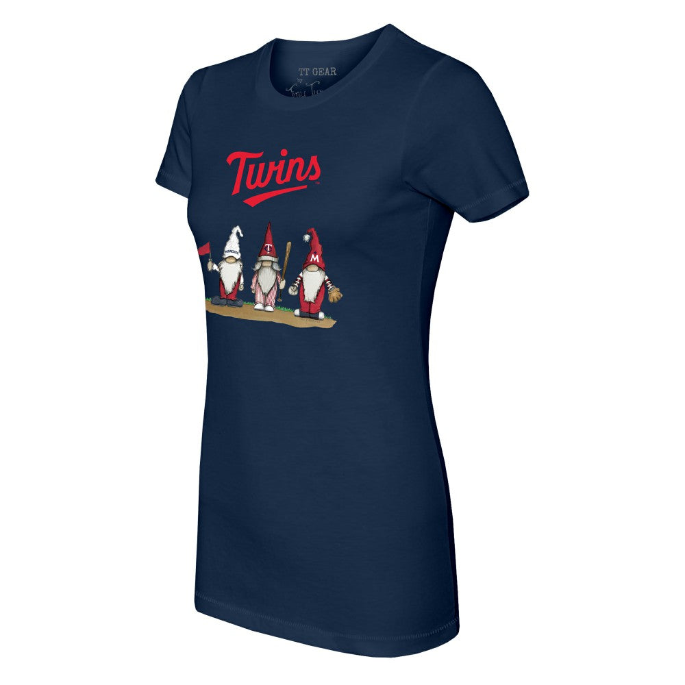 Minnesota Twins Tiny Turnip Women's Gnomes T-Shirt - Navy - MLB Sale