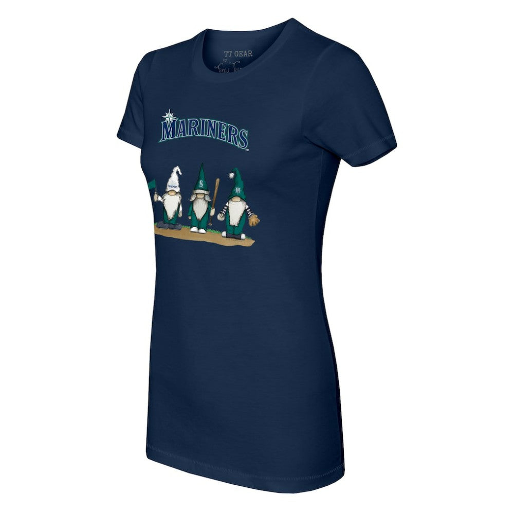 Seattle Mariners Tiny Turnip Women's Gnomes T-Shirt - Navy - MLB Sale
