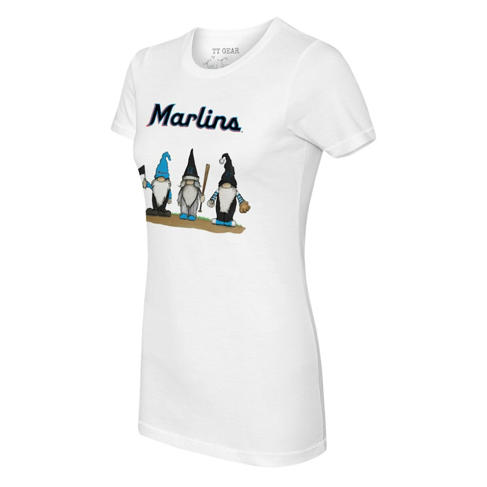 Miami Marlins Tiny Turnip Women's Gnomes T-Shirt - White - MLB on Sale