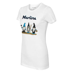 Miami Marlins Tiny Turnip Women's Gnomes T-Shirt - White - MLB on Sale