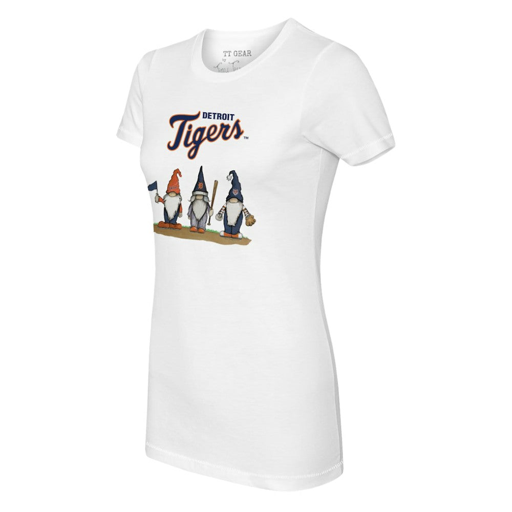 Detroit Tigers Tiny Turnip Women's Gnomes T-Shirt - White - MLB Lifestyle