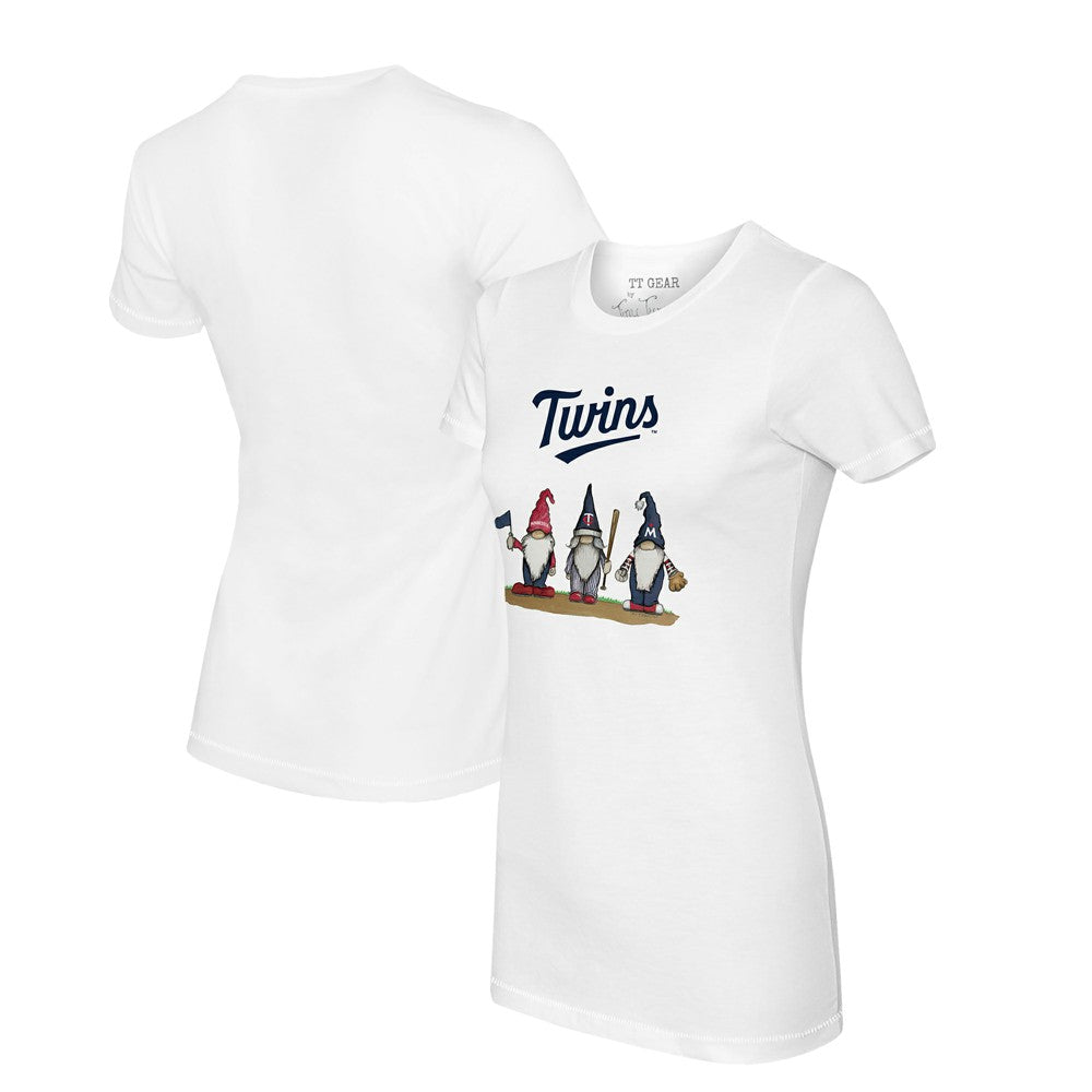 Minnesota Twins Tiny Turnip Women's Gnomes T-Shirt - White - MLB Sale