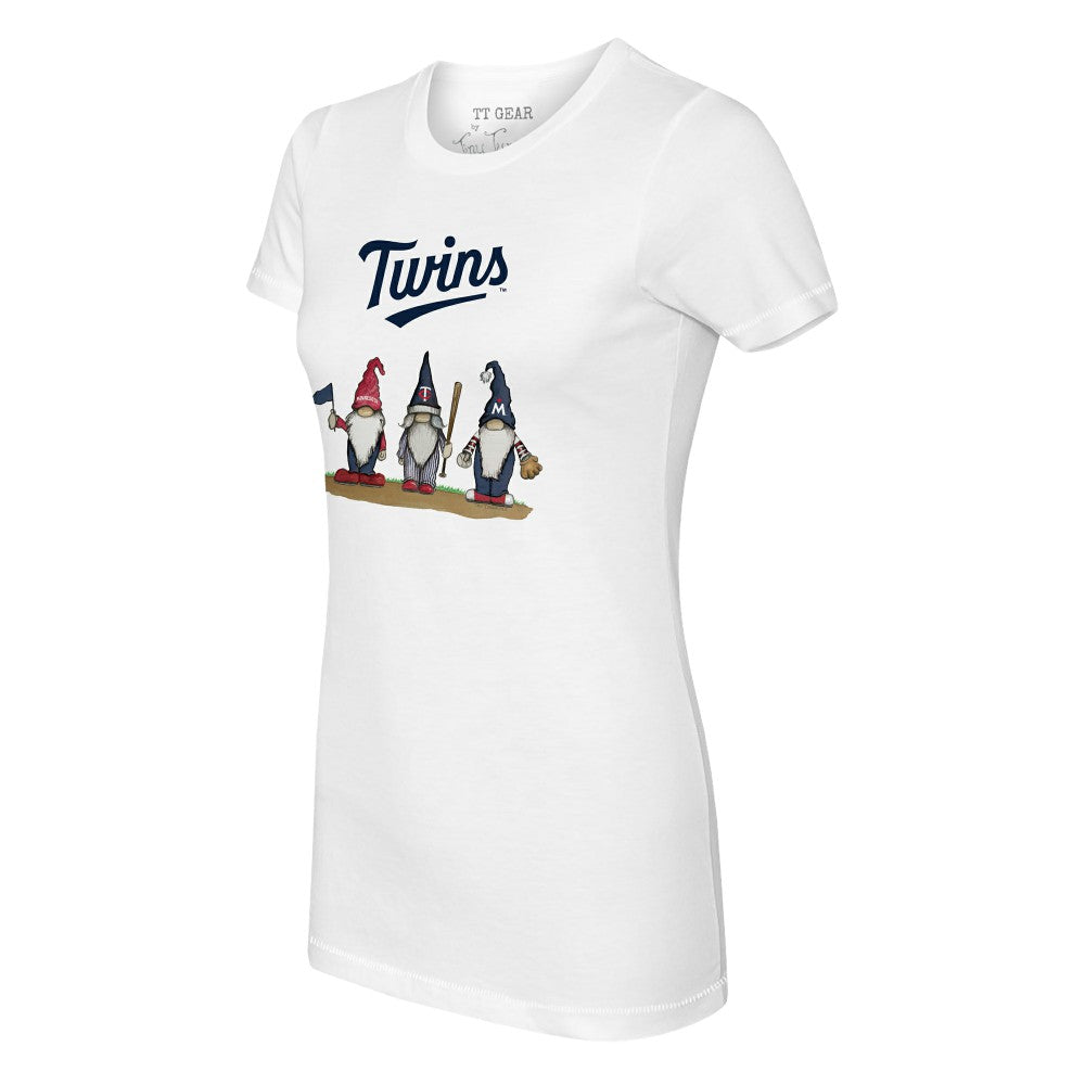 Minnesota Twins Tiny Turnip Women's Gnomes T-Shirt - White - MLB Sale