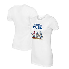 Chicago Cubs Tiny Turnip Women's Gnomes T-Shirt - White - MLB on Sale