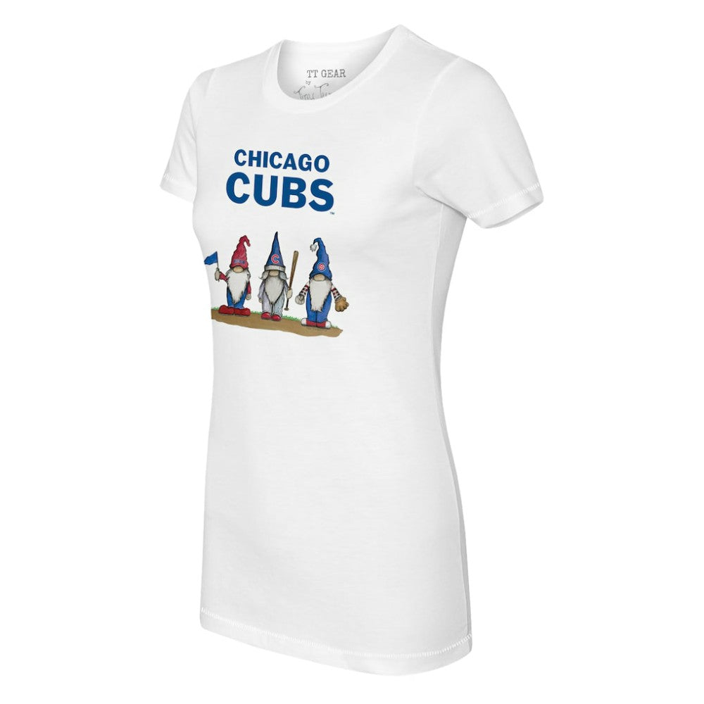 Chicago Cubs Tiny Turnip Women's Gnomes T-Shirt - White - MLB on Sale