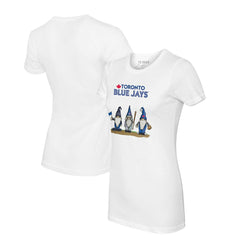 Toronto Blue Jays Tiny Turnip Women's Gnomes T-Shirt - White - MLB Sale