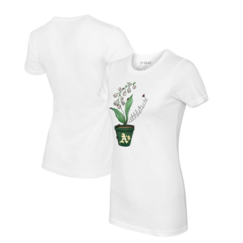 Athletics Tiny Turnip Women's Lilies & Ladybugs T-Shirt - White - MLB Online