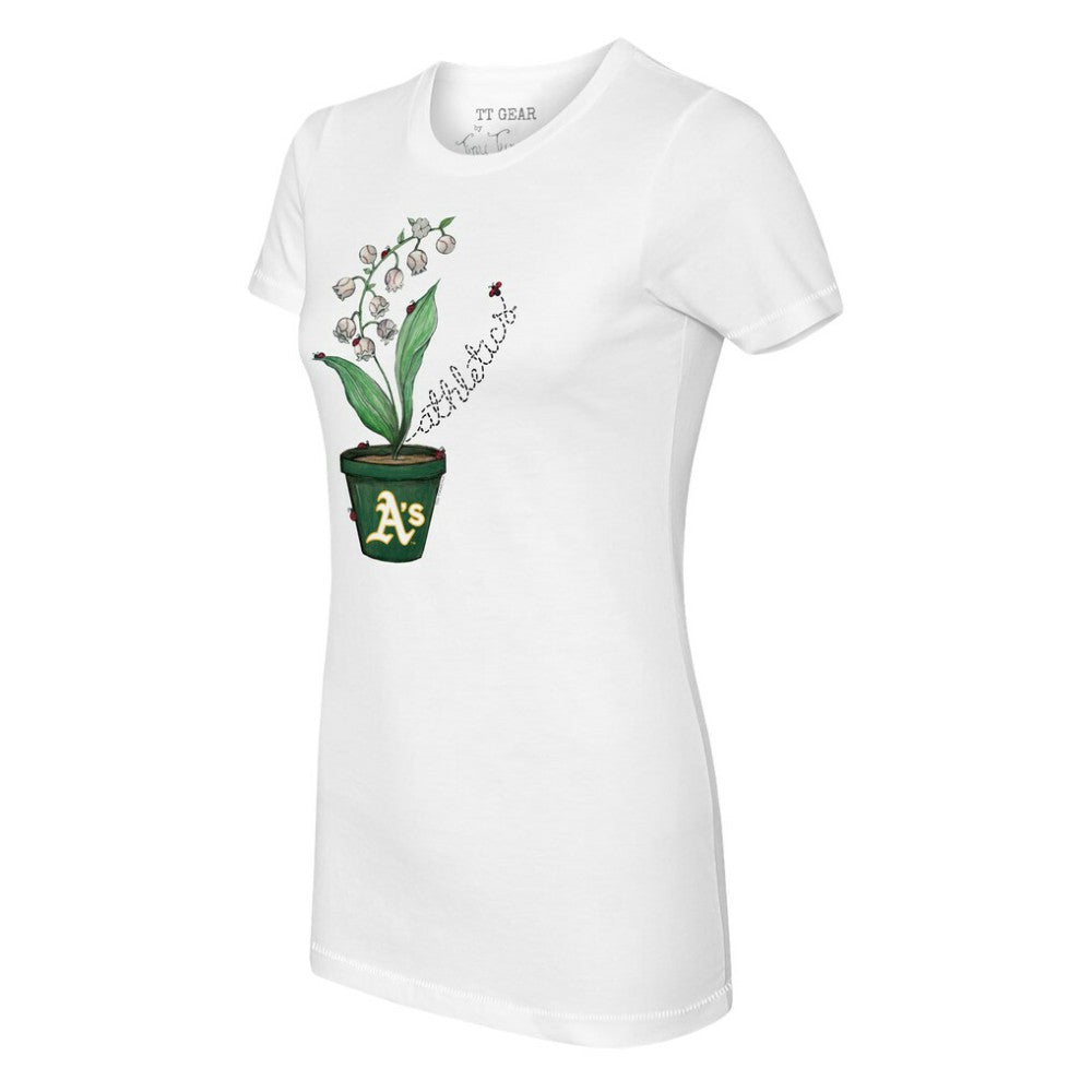 Athletics Tiny Turnip Women's Lilies & Ladybugs T-Shirt - White - MLB Online