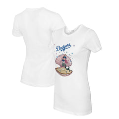 Los Angeles Dodgers Tiny Turnip Women's Mermaid T-Shirt - White - MLB Sale