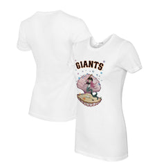 San Francisco Giants Tiny Turnip Women's Mermaid T-Shirt - White - MLB Online