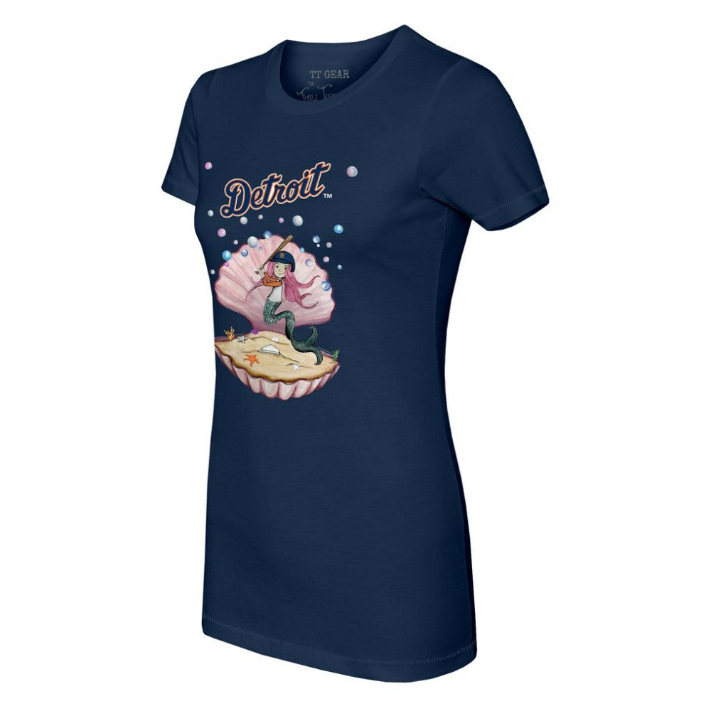 Detroit Tigers Tiny Turnip Women's Mermaid T-Shirt - Navy - MLB Online
