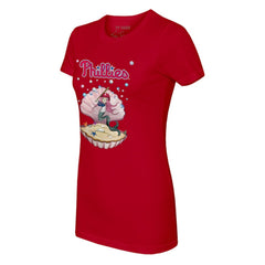 Philadelphia Phillies Tiny Turnip Women's Mermaid T-Shirt - Red - MLB Lifestyle