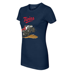 Minnesota Twins Tiny Turnip Women's Monster Truck T-Shirt - Navy - MLB Lifestyle