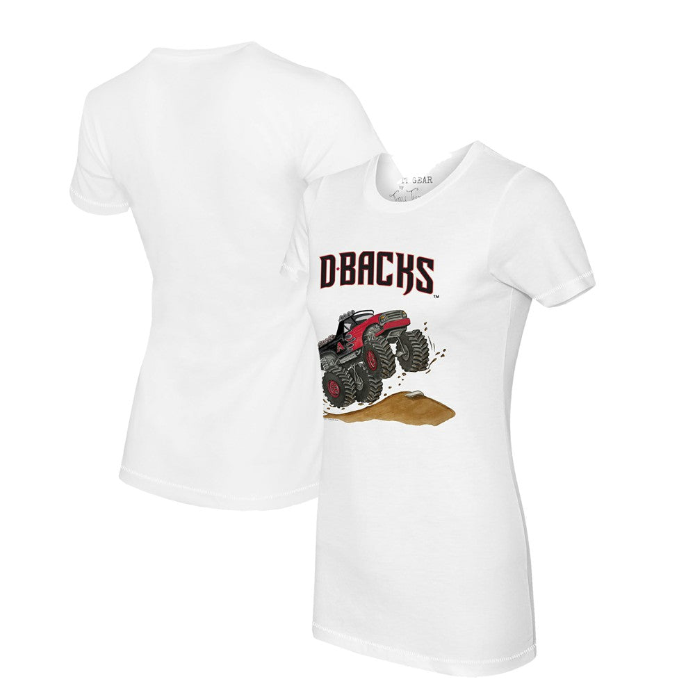Arizona Diamondbacks Tiny Turnip Women's Monster Truck T-Shirt - White - MLB Online