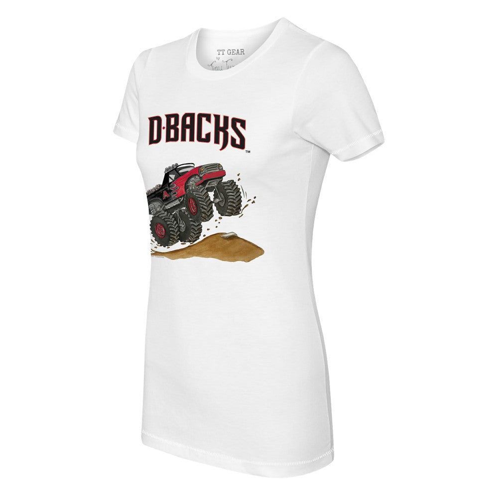 Arizona Diamondbacks Tiny Turnip Women's Monster Truck T-Shirt - White - MLB Online