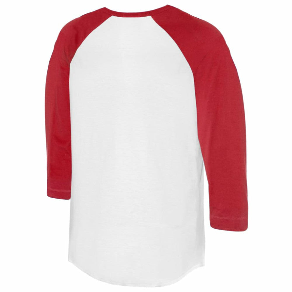 Philadelphia Phillies Tiny Turnip Unisex Race Car 3/4-Sleeve Raglan T-Shirt - White/Red - MLB Sale